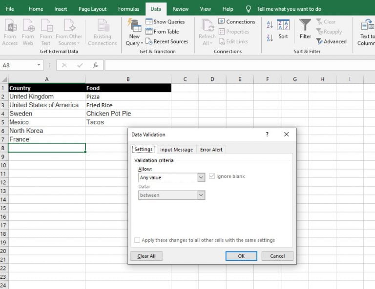 Creating a drop down list in Excel - MacrosInExcel.com