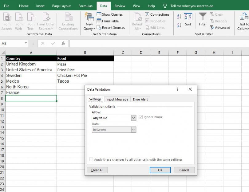 Creating a drop down list in Excel - MacrosInExcel.com