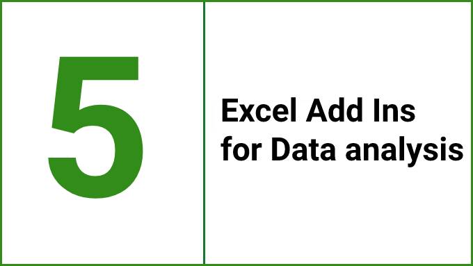 5 Excel Add Ins For Data Analysis 5080
